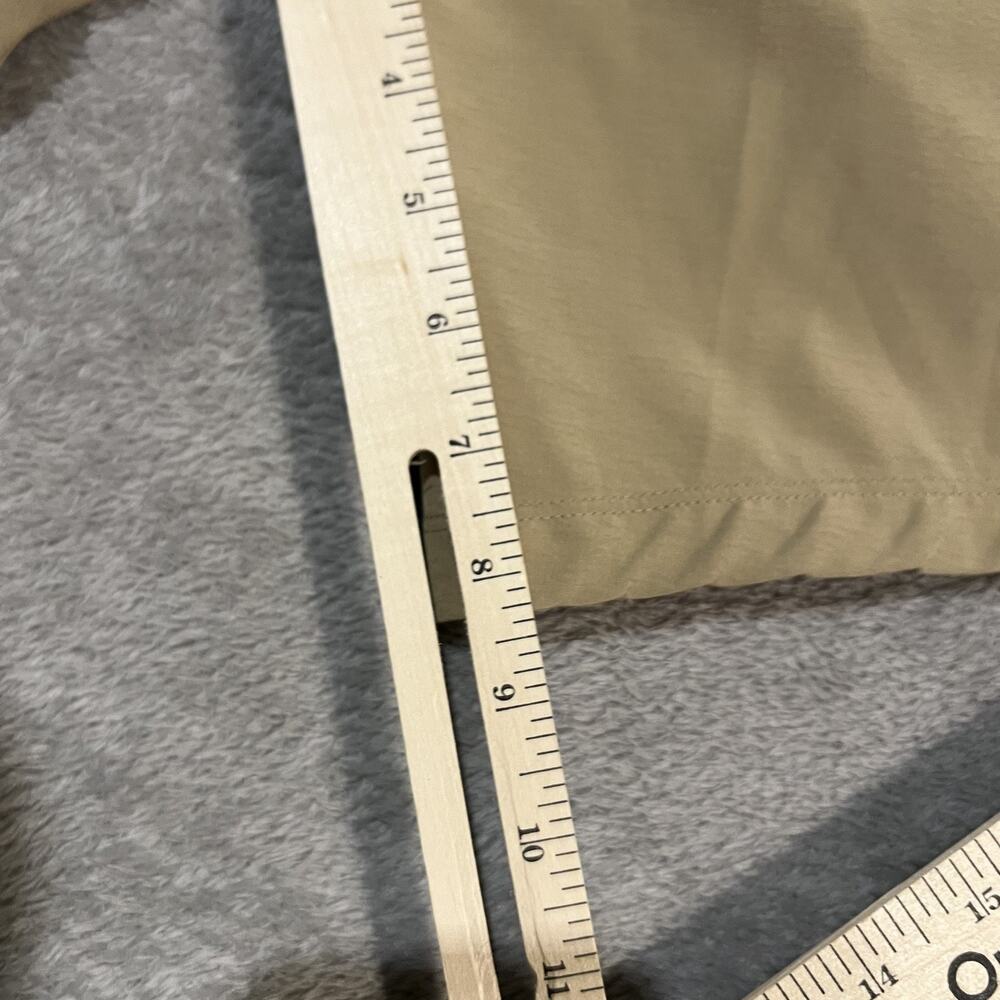 Freeballers Shorts Mens Medium Khaki Tan Lined Athletic Performance Zip Pocket - Picture 8 of 10